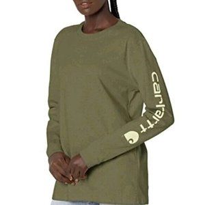 Carhartt Women’s Loose Fit Heavyweight Long Sleeve T Shirt Cotton size 1X NWT